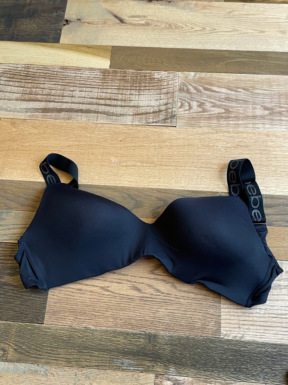 Bebe Convertible Strapless Push Up Bra 34D Black Everyday Essential